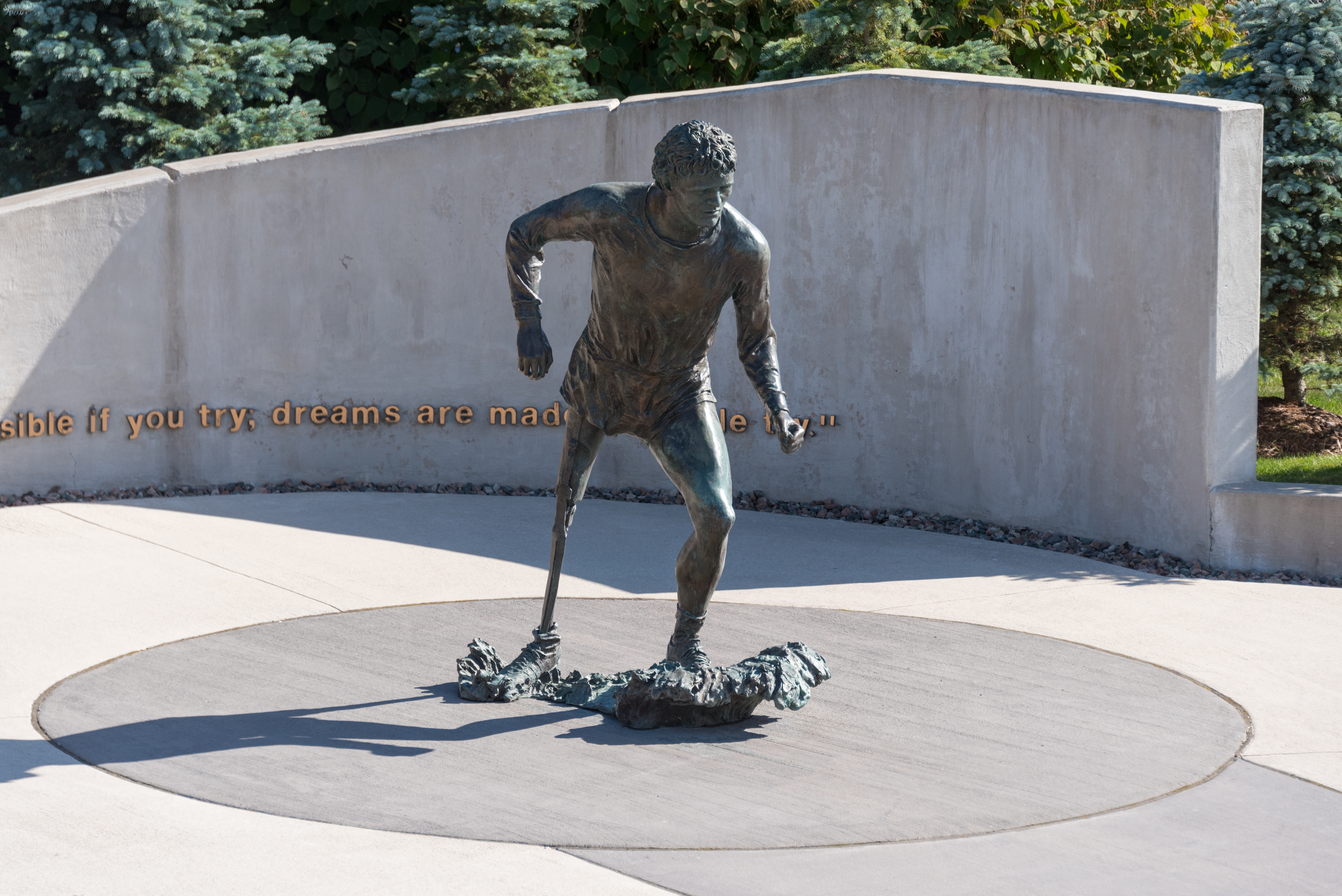Terry Fox memorial at Mile Zero in St. John's