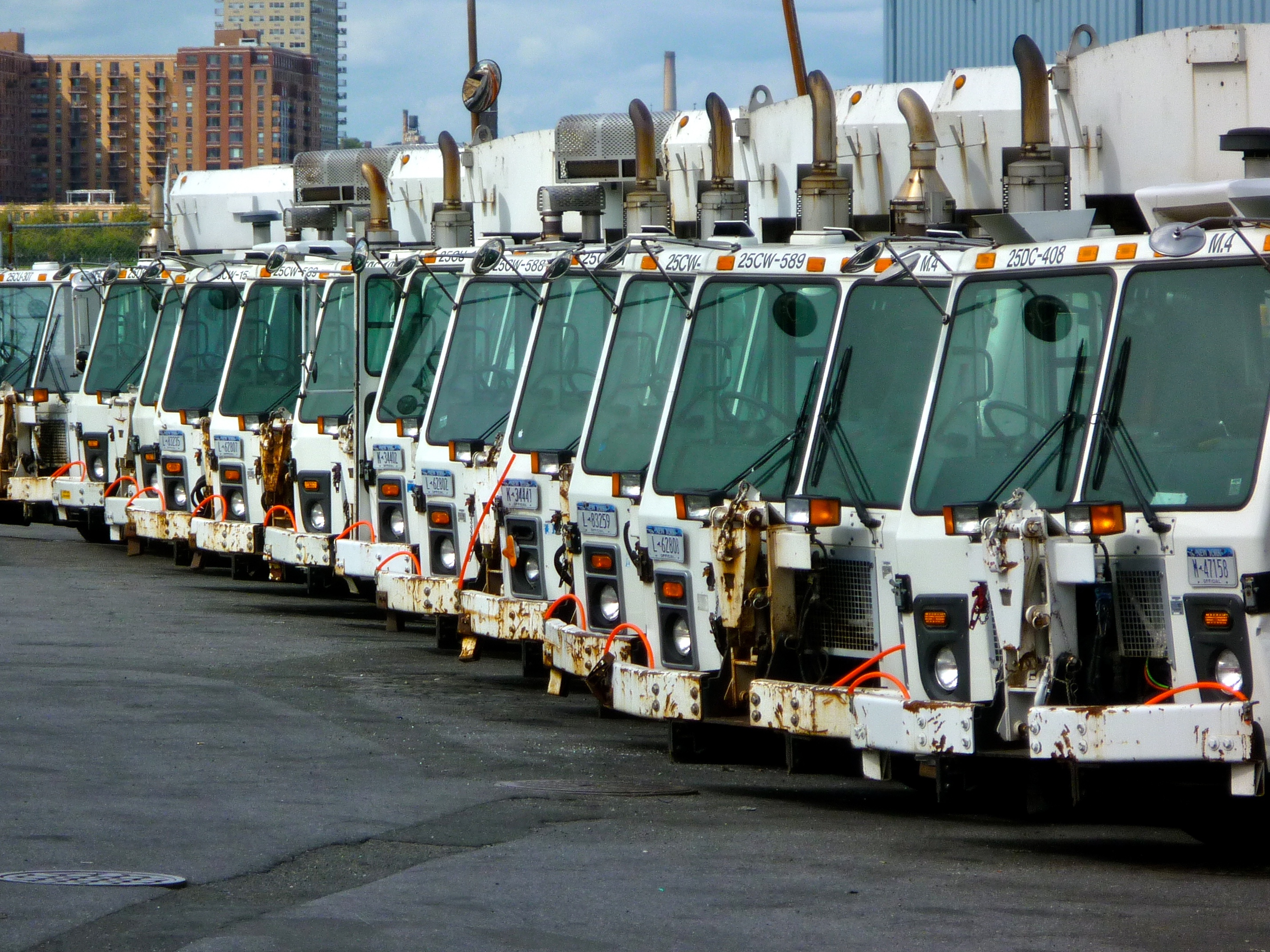 Illustrative New York City Department of Sanitation truck